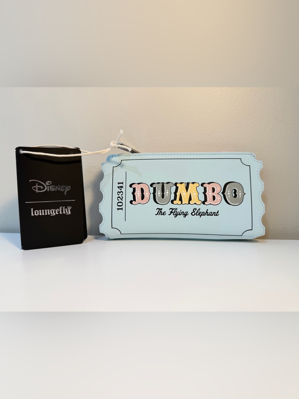 NWT Disney Loungefly Dumbo Circus Ticket Flap Wallet